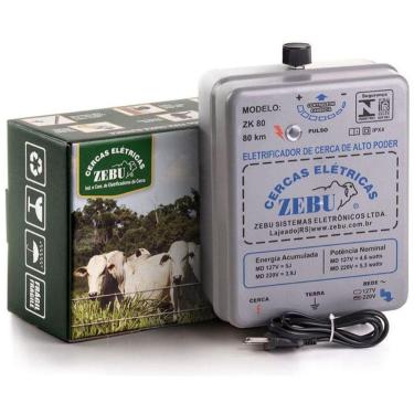 Imagem de Eletrificador Rural Zebu 80km 5J ZK80