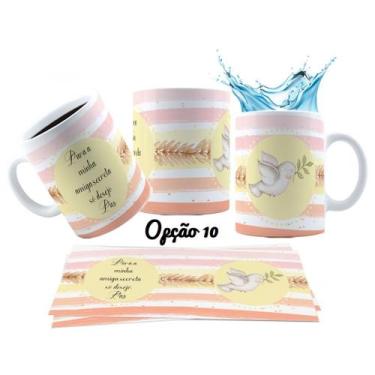 Imagem de Caneca 325ml Presente Amigo Secreto Amiga Secreta Personagem - LARANJA