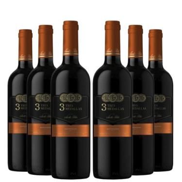 Imagem de KIT 6 Vinho Chileno 3 Tres Medallas Carmenere, 6x750ml