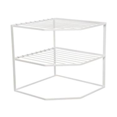 Imagem de Organizador de armario para pratos flat neu home style, BRANCO