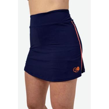 Imagem de Short saia Go Padel academia beach tennis azul marinho