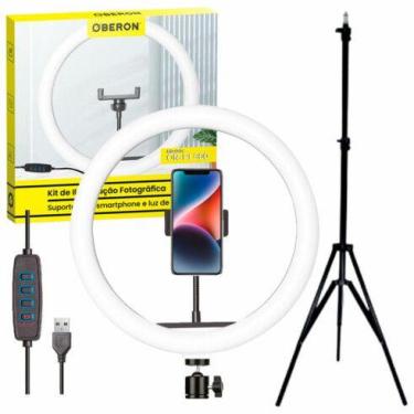 Imagem de Ring Light para Celular 10 Polegadas LED 20W OBERON Kit com Tripe 2 Me