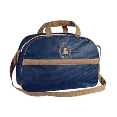 Imagem de Bolsa Maternidade Basic Marinho com Marrom M - Talismã