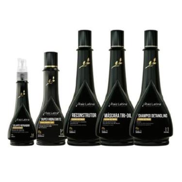 Imagem de Linha Acetinada Tratamento Reconstrutor Capilar Raiz Latina 5 em 1 Sel