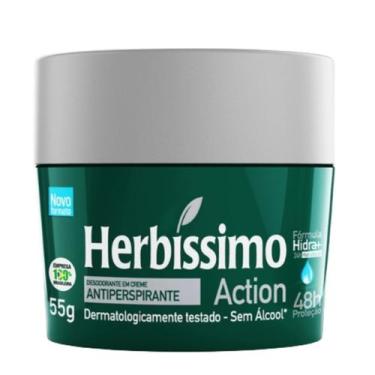Imagem de Desodorante Creme Action Herbíssimo 55G - Dana - Dana Cosméticos