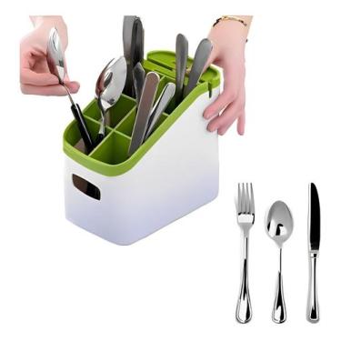 Imagem de Escorredor Organizador Amolador Faca Porta Garfo Colher - ZEM