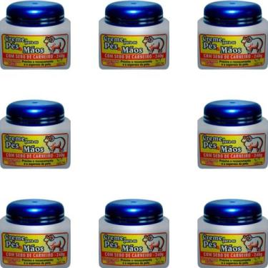 Imagem de Creme para os Pés e Mãos San Jully Com Sebo de Carneiro Pote 240g Kit 