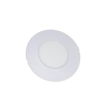 Imagem de Luminária LED Embutir 3w Redonda Branco Quente 3000k Plafon - Dilamp