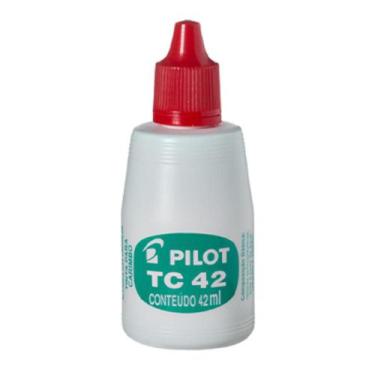 Imagem de Tinta TC42 para Carimbo 42ml PILOT, Vermelho