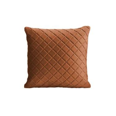Imagem de Almofada Tressê 50x50cm Veludo Terracota - Nexta Casa