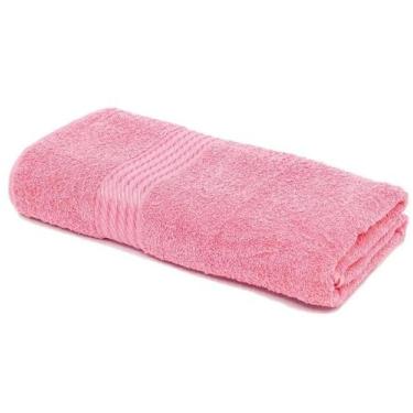 Imagem de Toalha de Banho Döhler Prisma Liso  Cereja - DOHLER SA, ROSA, 70CM X 1
