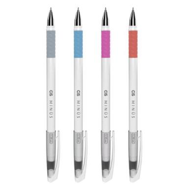 Imagem de Kit 4 Caneta MINUS 0.4mm Cis Azul, Preta, Vermelha, Rosa