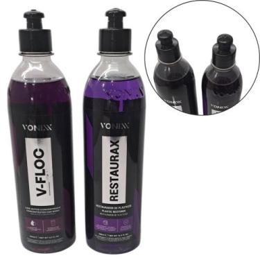 Imagem de Kit Limpeza V-Floc + Restaurax 500ml, Shampoo Concentrado para Lavagem