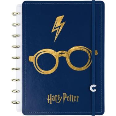 Imagem de Caderno Inteligente, Médio, Harry Potter Azul, 172x231 mm, 80 Folhas off white