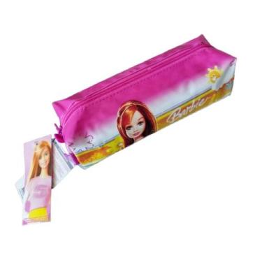 Imagem de Estojo Escolar De Lápis Necessaire Infantil Barbie Rosa - Sestini