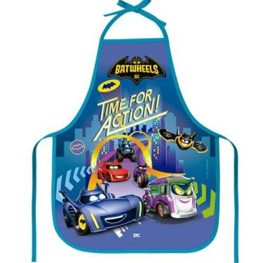 Imagem de Avental Escolar Infantil Estampado 39x49 cm - DAC -  BATWHEELS