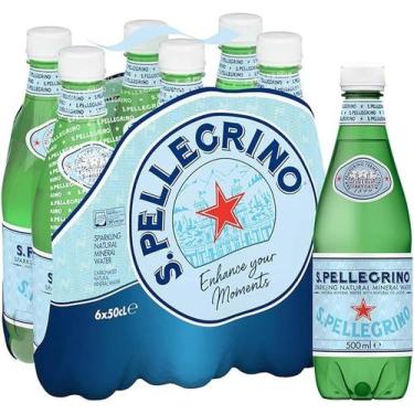 Imagem de Água san pellegrino mineral com gás pet 500ml pack c/6unid