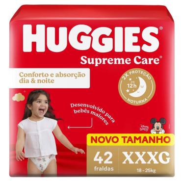 Imagem de Fralda Huggies Supreme Care Tamanho XXXG 42 Unidades Descartáveis
