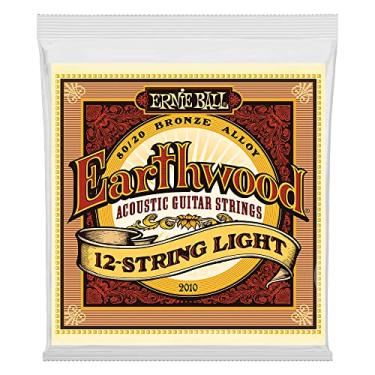 Imagem de ENCORDOAMENTO 009-046 P/ VIOLÃO AÇO 12 CORDAS EARTHWOOD TENSAO LEVE 80/20 BRONZE P02010 ERNIE BALL