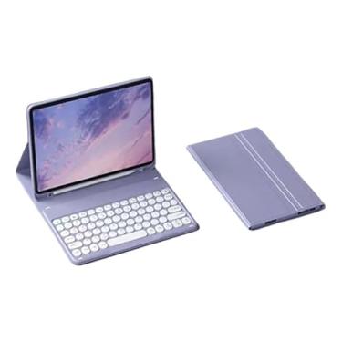 Imagem de Capa Para Tablet Com Tampa Redonda e Teclado Tab S7 Plus / S7 FE / S8 Plus 12,4 Polegadas