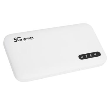 Imagem de Hotspot Móvel WiFi 5G para Viagens, Roteador Portátil WiFi6 de 2,4 GHz e 5,8 GHz Com Slot para Cartão SIM, 16 Dispositivos Conectados