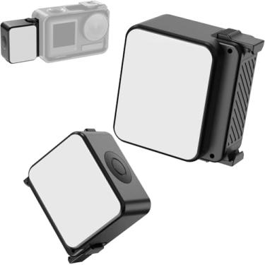 Imagem de ULANZI LM18 Vlogging Light Mini LED Action Camera Video Light Magnetic Photography Lighting para DJI Osmo Action 3/4 Camera Cage Accessories e Ulanzi PK-06 Pocket 3/4 Expansion Adapter
