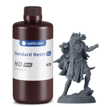 Imagem de ANYCUBIC Resina para Impressora 3D, Resina Padrão 8K V2 Atualizada, Maior Resistência E Resistência, Menor Odor, Resina de Impressão 3D de Alta Precisão para Todas As Impressoras 3D de Resina Lcd(Cinz