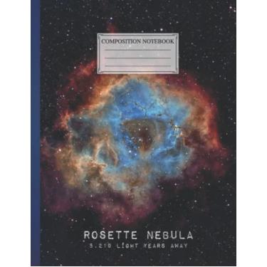 Imagem de Composition NoteBook : Rosette Nebula| 8.5 x 11 In | 110 Pages Cosy Winter Spaceion Gift Christmas America Skiing Village Planet For Children Girls Boys Kids Teens Adults