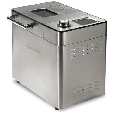 Imagem de Panificadora com Dispenser Automático de Frutas e Nozes, 21 Funções e Capacidade de 900g, 1110V 550W, Hamilton Beach, Prata