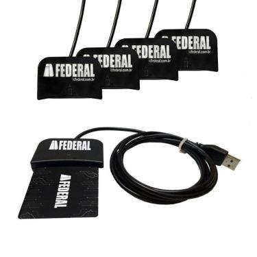 Imagem de Leitora De Cartão A3 Id Federal Lote 10 Unidades