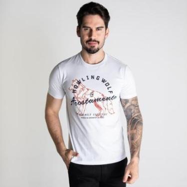 Imagem de Camiseta Acostamento Wolf Effective Branca-Masculino