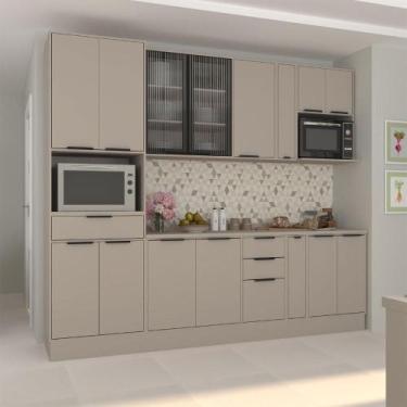 Imagem de Cozinha Stylo Modulada 270cm Nicho Microondas e Torre Quente - Casa La