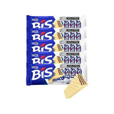 Imagem de Chocolate Bis Branco 100,8g Lacta 5 Unidades 
