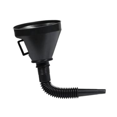 Imagem de Funil de Óleo Automotivo Profissional com Extensão Flexível Boca Larga Bico Longo, Filtro de Malha Removível, para Água Gasolina e Refrigerante Acessórios para carro e Moto