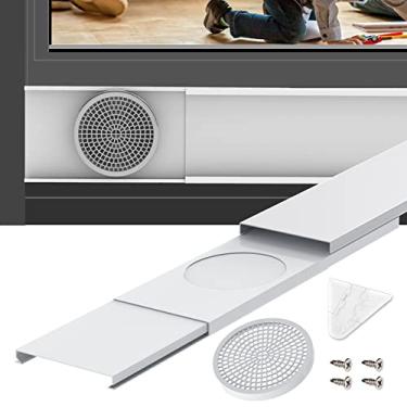 Imagem de GCGOODS Kit de placas de vedação de janela portáteis de ar condicionado para mangueira de exaustão de 5,8 polegadas, 3 kits de janela CA móvel ajustável com proteção de plástico de até 119,4 cm, painéis de vedação universal para janelas deslizantes