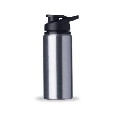 Imagem de Squeeze Alumínio 600ml - JRMarketing, Prata brilho