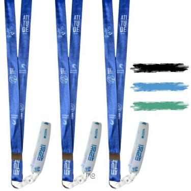 Imagem de KIT 3 Porta-copos com Cordão MCE - Molib, KIT MCE3 - Azul