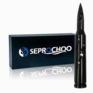 Imagem de Antena bullet de carro caminhão 50 cal, acessórios de rádio, substituição universal para GMC Sierra 1500 Chevy Dodge Ram Silverado 1500 2500 3500 Ford F150 F250 F350 padrão espiral (preto, 14 cm)