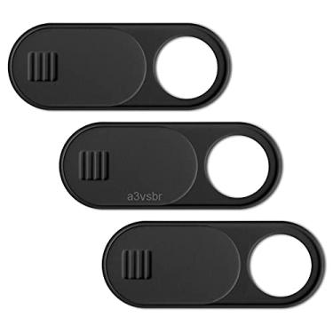 Imagem de A3vsbr kit 3 tampa ultrafino Webcam Camera notebook laptop smartphone celular protetor anti espião capa lente