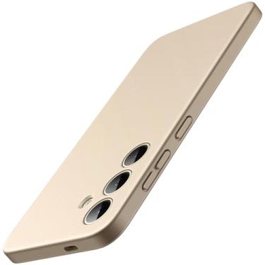 Imagem de JETech Capa Fina Fit para Samsung Galaxy S24 5G, Proteção Total da Lente da Câmera, Case Protetora Fina de TPU Macio para Telefone, Acabamento Fosco, Capinha à Prova de Choque (Dourado)