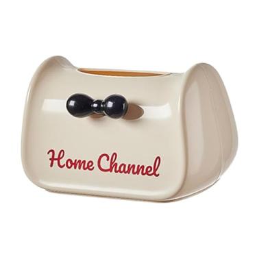 Imagem de Ｂｅｓｇａ Caixa de lenço de tecidos Suporte de tecido facial Anti Slip Creative Creative Bowknot Design Box de guardana, Branco