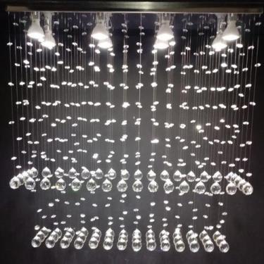 Imagem de Belíssimo Lustre de Cristal Torre Para Escritório / Recepção com1M de 