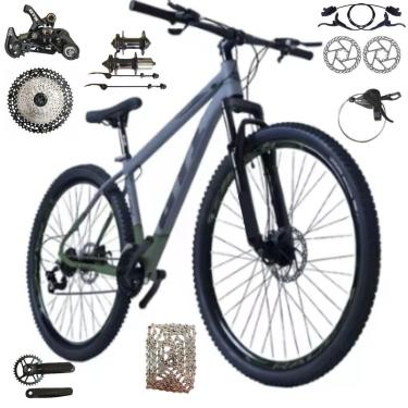 Imagem de Bicicleta Aro 29 Gti Roma 12 Velocidades Freio Hidráulico Suspensão  80mm-Unissex