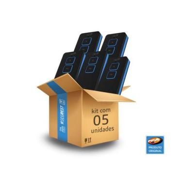 Imagem de Kit 5 controles remotos zap 2b ( preto / azul) - Ppa