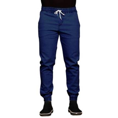 Imagem de Calça Jeans Masculina Jogger Com Punho Cós Elástico - Daze Modas, Jean