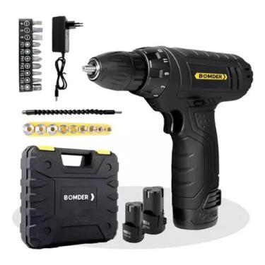 Imagem de Furadeira Parafusadeira 2 Baterias Lítio 12v 1200mah Bivolt - Bomder