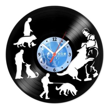 Imagem de Relógio De Parede Disco Vinil Profissões - Adestrador - VPR-041 - Mode