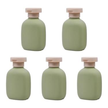 Imagem de Garrafas de viagem à prova de vazamento de 96 g (pacote com 5) - Recipientes de plástico para shampoo, produtos de higiene pessoal e líquidos, HDPE/PP de grau alimentício, essenciais em conformidade