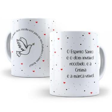 Imagem de Caneca de Cerâmica Branca Personalizada 325ml Tema Crisma - Mecolour