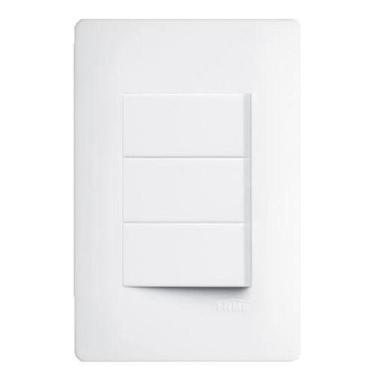 Imagem de Interruptor 3 Teclas Horizontal 16A Habitat Fame